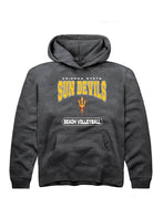 Arizona State Sun Devils Youth Charcoal Beach Volleyball Long Sleeve Hoodie