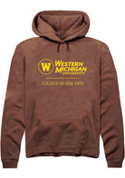 Western Michigan Broncos Mens Brown College of Fine Arts Long Sleeve Hoodie