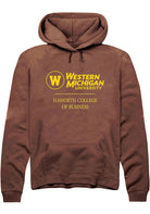 Western Michigan Broncos Mens Brown Haworth College of Business Long Sleeve Hoodie