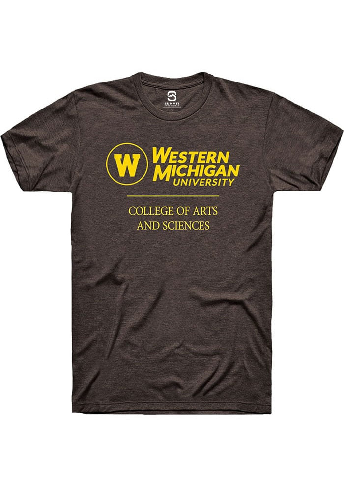 Western Michigan Broncos Brown College of Arts and Sciences Logo Short Sleeve T-Shirt