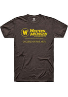 Western Michigan Broncos Brown College of Fine Arts Logo Short Sleeve T-Shirt