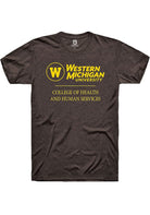 Western Michigan Broncos Brown College of Health and Human Services Logo Short Sleeve T-Shirt