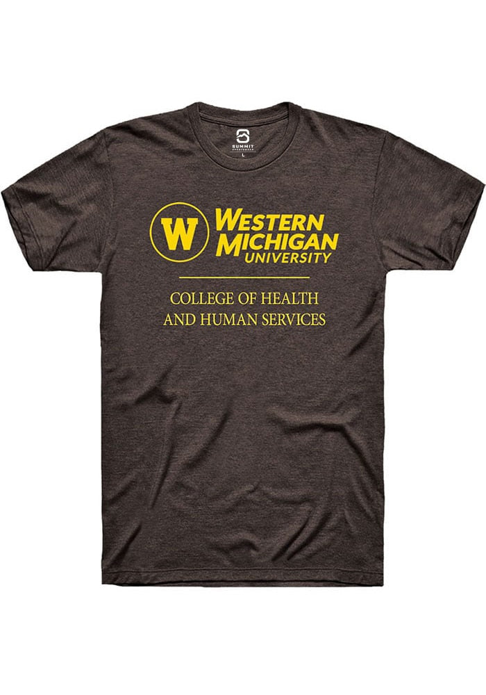 Western Michigan Broncos Brown College of Health and Human Services Logo Short Sleeve T-Shirt