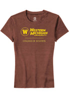 Western Michigan Broncos Womens Brown College of Aviation Short Sleeve T-Shirt