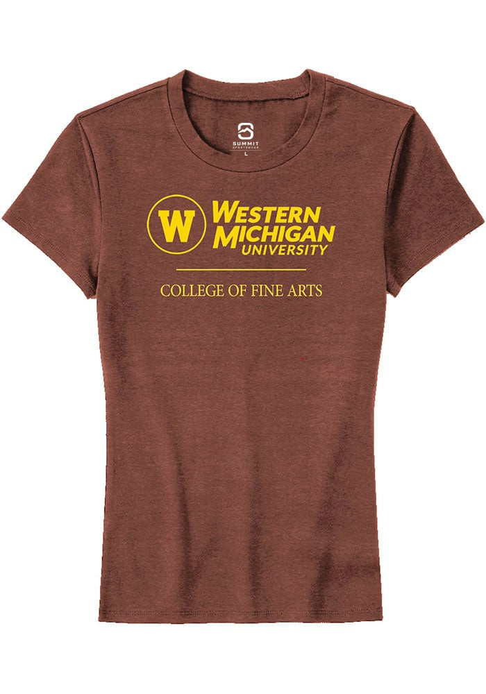 Western Michigan Broncos Womens Brown College of Fine Arts Short Sleeve T-Shirt