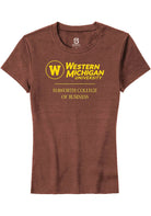Western Michigan Broncos Womens Brown Haworth College of Business Short Sleeve T-Shirt