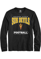 Arizona State Sun Devils Black Football Long Sleeve T-Shirt