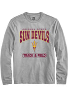 Arizona State Sun Devils Grey Track and Field Long Sleeve T-Shirt