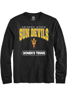 Arizona State Sun Devils Black Womens Tennis Long Sleeve T-Shirt