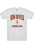 Arizona State Sun Devils White Wrestling Short Sleeve T-Shirt
