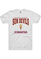 Arizona State Sun Devils White Gymnastics Short Sleeve T-Shirt