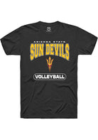 Arizona State Sun Devils Black Volleyball Short Sleeve T-Shirt