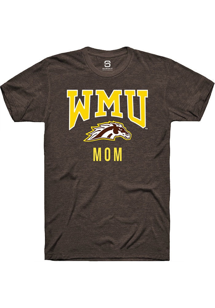 Western Michigan Broncos Brown Mom Short Sleeve T-Shirt