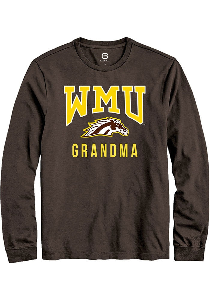 Western Michigan Broncos Brown Grandma Long Sleeve T-Shirt