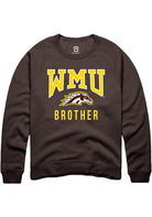 Western Michigan Broncos Mens Brown Brother Long Sleeve Crew Sweatshirt