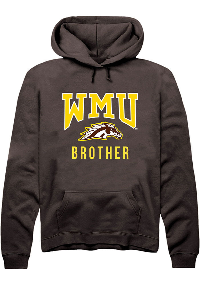 Western Michigan Broncos Mens Brown Brother Long Sleeve Hoodie