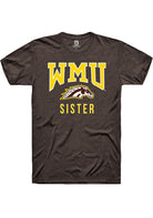 Western Michigan Broncos Brown Sister Logo Short Sleeve T-Shirt