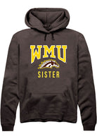 Western Michigan Broncos Mens Brown Sister Long Sleeve Hoodie