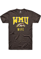 Western Michigan Broncos Brown Wife Logo Short Sleeve T-Shirt