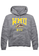 Western Michigan Broncos Mens Grey Wife Long Sleeve Hoodie