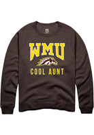 Western Michigan Broncos Mens Brown Cool Aunt Long Sleeve Crew Sweatshirt