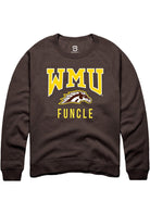 Western Michigan Broncos Mens Brown Funcle Long Sleeve Crew Sweatshirt