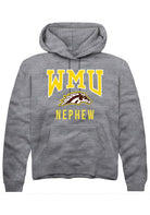 Western Michigan Broncos Mens Grey Nephew Long Sleeve Hoodie
