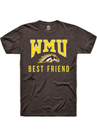 Western Michigan Broncos Brown Best Friend Logo Short Sleeve T-Shirt