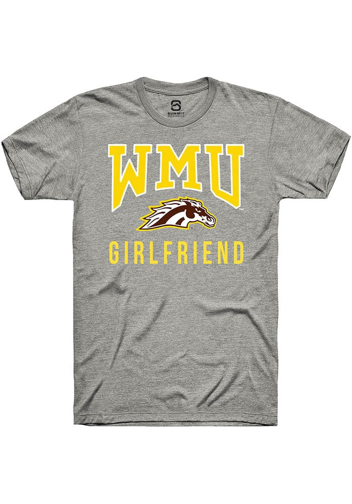 Western Michigan Broncos Grey Girlfriend Short Sleeve T-Shirt