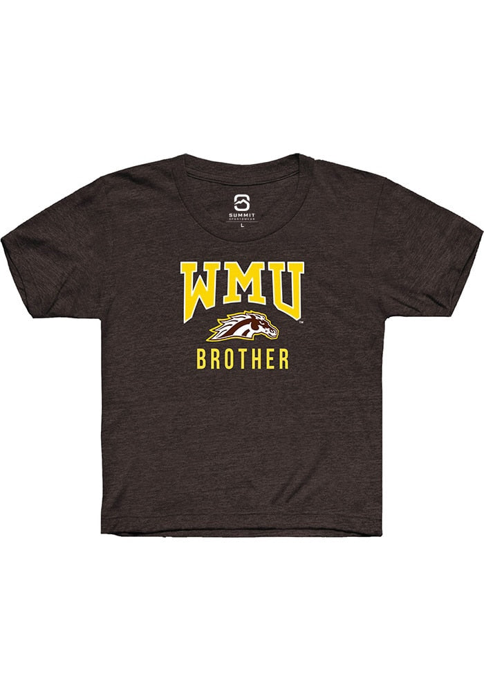 Western Michigan Broncos Youth Brown Brother Short Sleeve T-Shirt