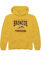Western Michigan Broncos Youth Gold Tennis Long Sleeve Hoodie