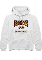 Western Michigan Broncos Youth White Cross Country Long Sleeve Hoodie