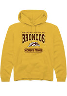 Western Michigan Broncos Youth Gold Womens Tennis Long Sleeve Hoodie