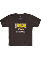 Western Michigan Broncos Youth Brown Baseball Short Sleeve T-Shirt