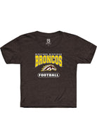 Western Michigan Broncos Youth Brown Football Short Sleeve T-Shirt