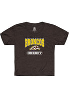 Western Michigan Broncos Youth Brown Hockey Short Sleeve T-Shirt