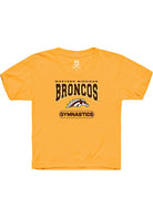 Western Michigan Broncos Youth Gold Gymnastics Short Sleeve T-Shirt