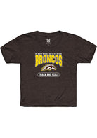 Western Michigan Broncos Youth Brown Track and Field Short Sleeve T-Shirt