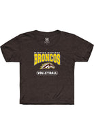 Western Michigan Broncos Youth Brown Volleyball Short Sleeve T-Shirt