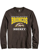 Western Michigan Broncos Brown Hockey Long Sleeve T-Shirt