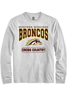 Western Michigan Broncos White Cross Country Long Sleeve T-Shirt