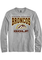 Western Michigan Broncos Grey Golf Long Sleeve T-Shirt