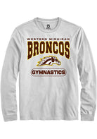 Western Michigan Broncos White Gymnastics Long Sleeve T-Shirt