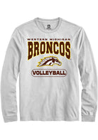 Western Michigan Broncos White Volleyball Long Sleeve T-Shirt