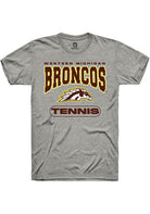 Western Michigan Broncos Grey Tennis Short Sleeve T-Shirt