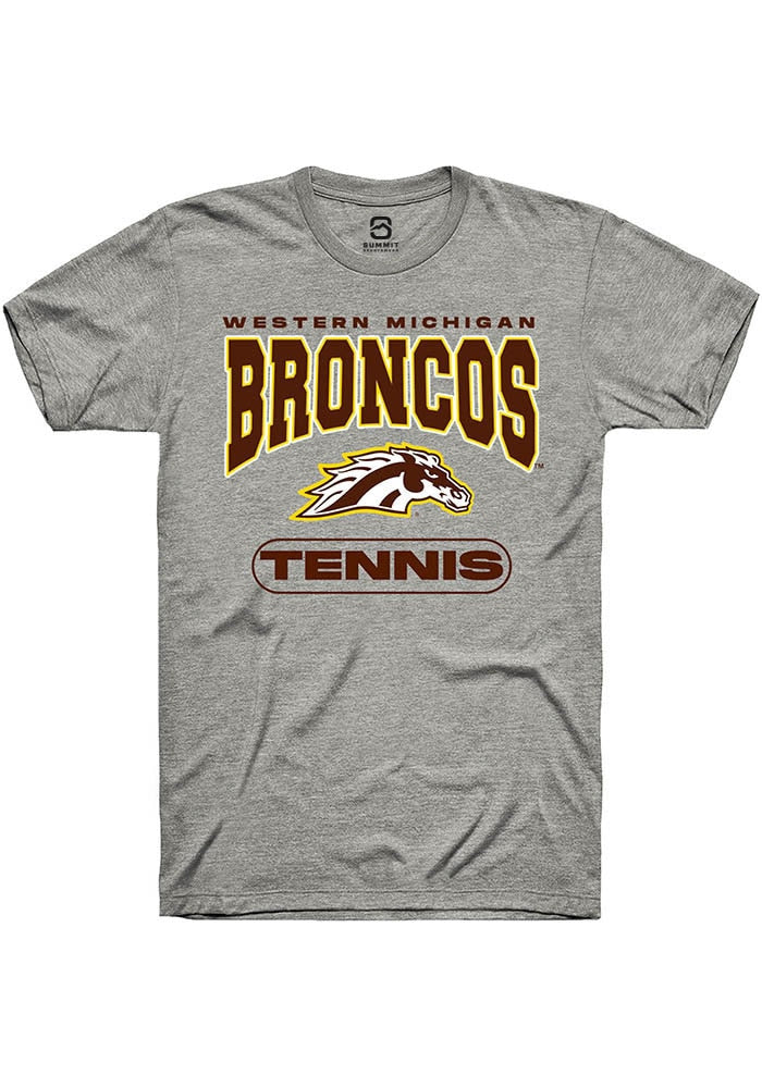 Western Michigan Broncos Grey Tennis Short Sleeve T-Shirt