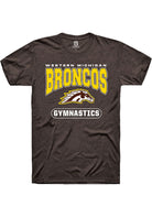 Western Michigan Broncos Brown Gymnastics Logo Short Sleeve T-Shirt