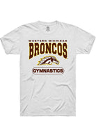 Western Michigan Broncos White Gymnastics Short Sleeve T-Shirt
