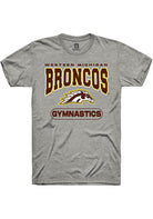 Western Michigan Broncos Grey Gymnastics Short Sleeve T-Shirt