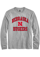 Nebraska Cornhuskers Grey Number 1 Neutral Long Sleeve T-Shirt